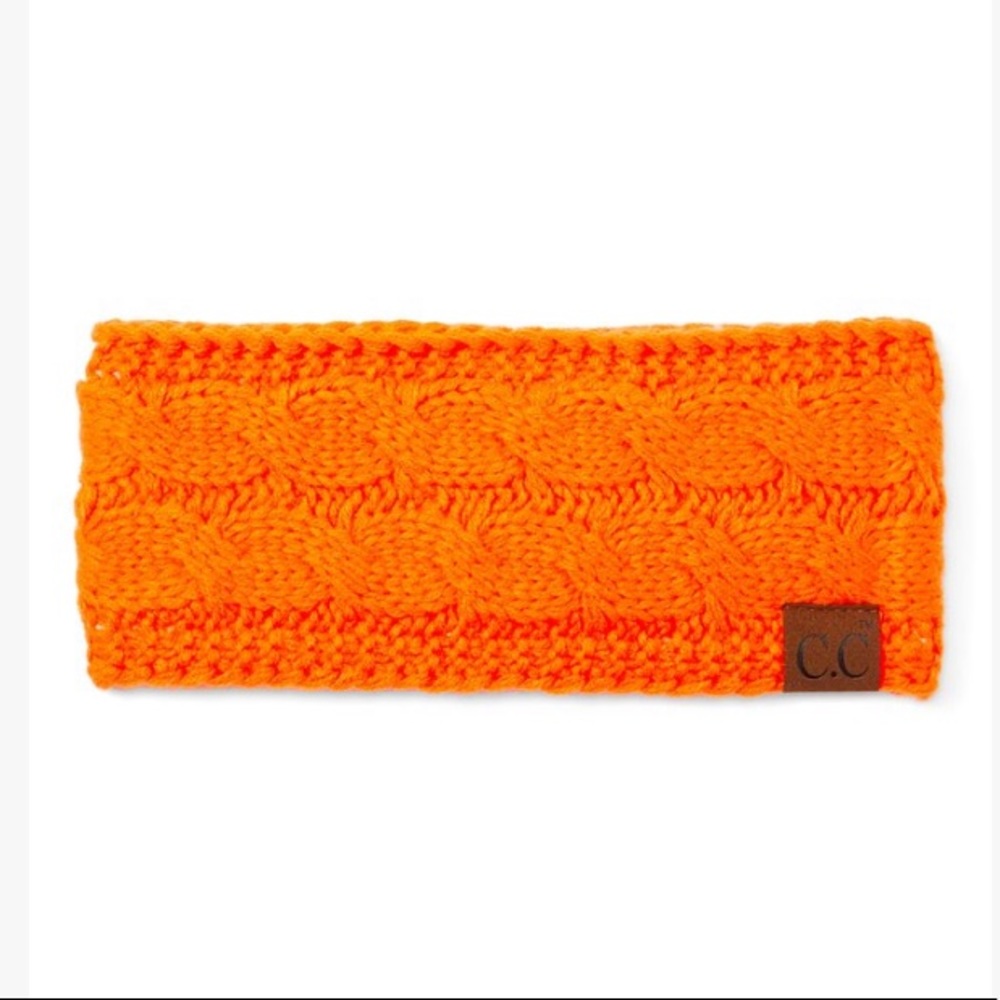 NWT, C.C. Bright Orange Ear Warmer/Headband, OS